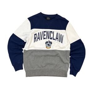 Ravenclaw Wizard world Harry Potter crewneck patchwork sweatshirt S colorblock